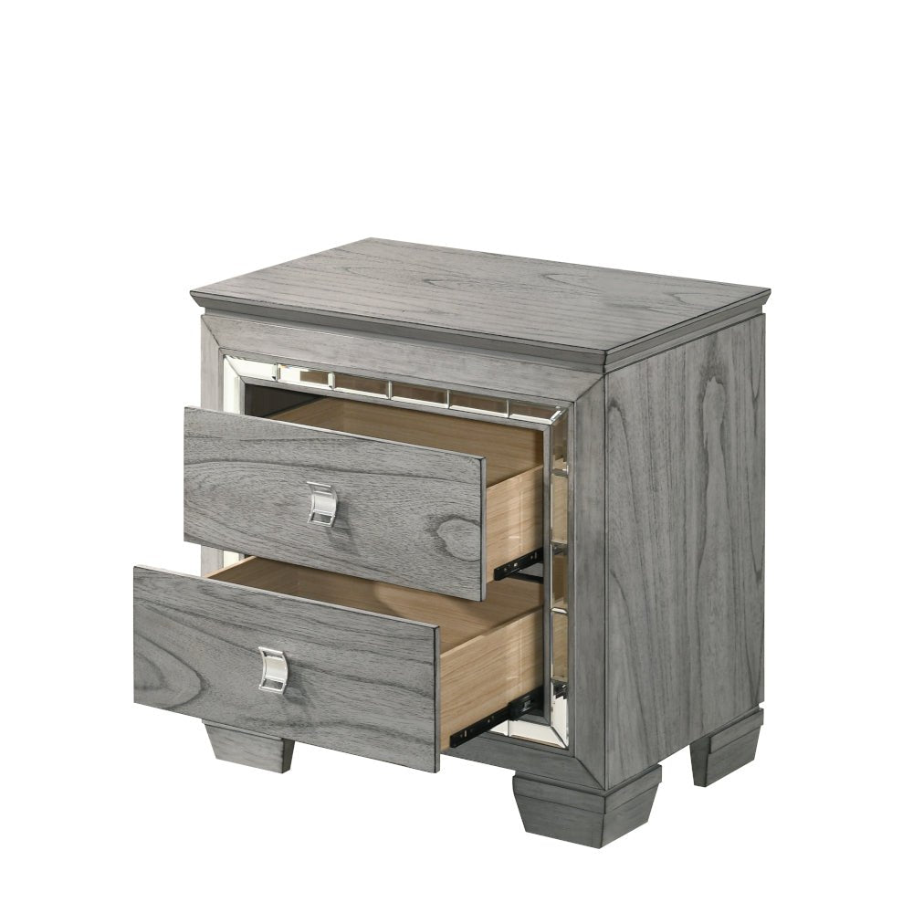 Antares Nightstand 21823 Light Gray Oak Finish | Acme - 21823 - Home Elegance USA - 4