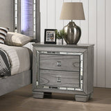 Antares Nightstand 21823 Light Gray Oak Finish | Acme - 21823 - Home Elegance USA - 1