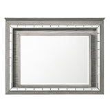 Acme - Antares Mirror W/Led 21824 Light Gray Oak Finish