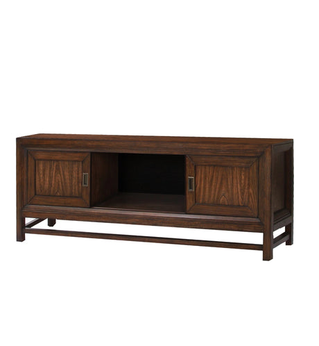 74' TV Stand Console, For TVs up to 85 inches, No Assembly Required, Two-Tone Finish - sold by Home Elegance USA