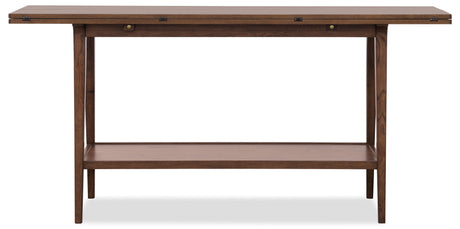 Cashiers Flip-Top Console Table Chestnut - Dark Brown by Hooker Furniture - View 3