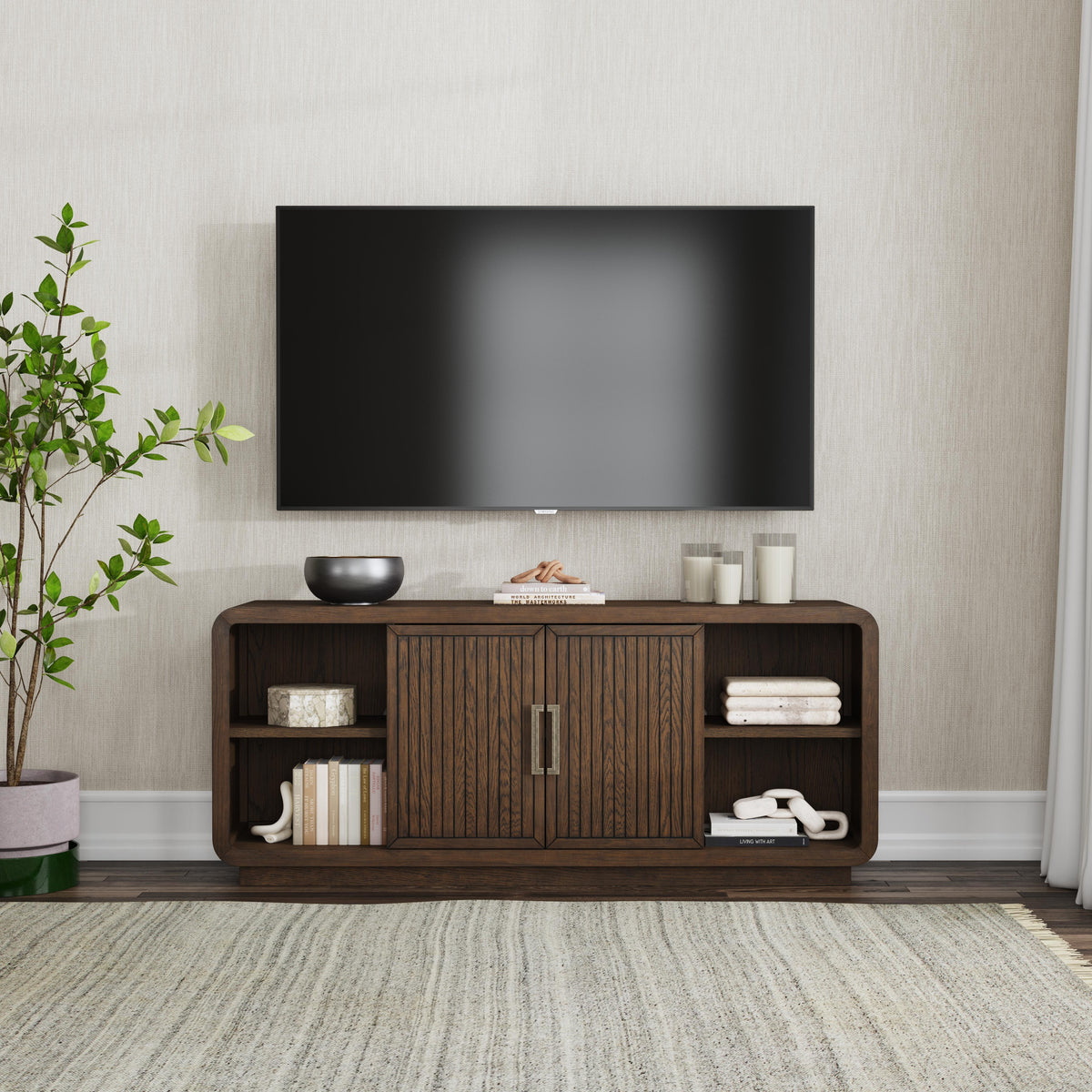 Athens Entertainment Base - Dark Brown | Flexsteel