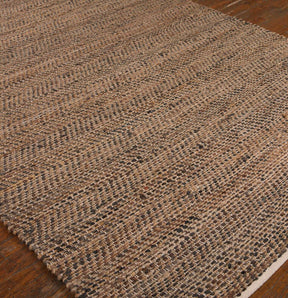Tobais 9 X 12 Rescued Leather & Fabric Rug - Light Brown by Uttermost - View 1