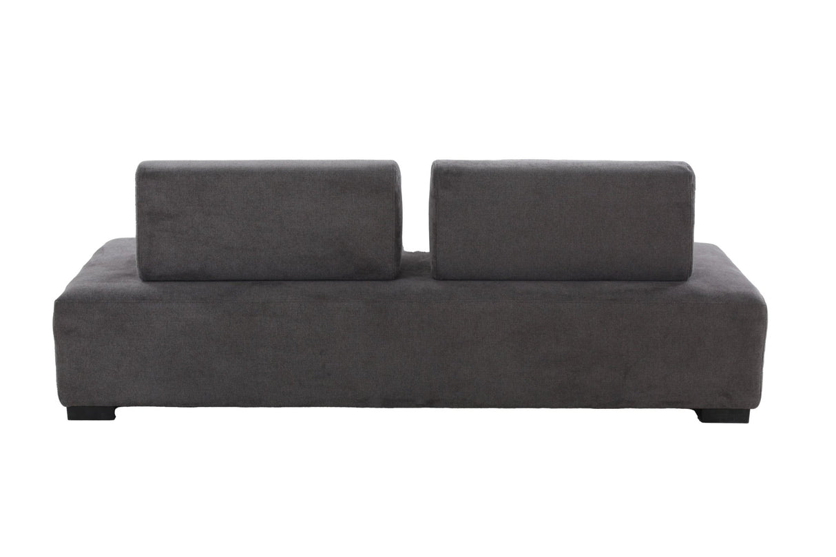 85.4'' Minimalist Sofa 3 - Seater Couch for Apartment, Business Lounge, Waiting Area, Hotel Lobby Grey - W87663987 - image - 5