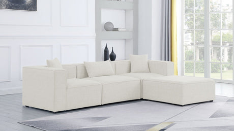 Cube - Modular Sectional 4 Piece - Cream - Fabric - 630Cream - Sec4A - Home Elegance USA - 6