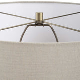 Maliyah Linen Table Lamp - White by Uttermost - View 5