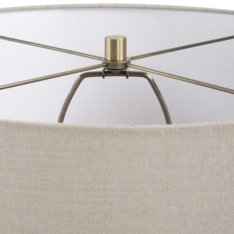 Maliyah Linen Table Lamp - White by Uttermost - View 5