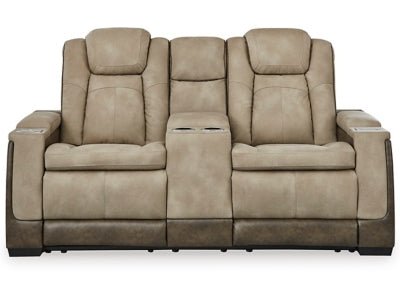 Ashley Sand Next - Gen DuraPella PWR REC Loveseat/CON/ADJ HDRST - Faux Leather | Home Elegance USA