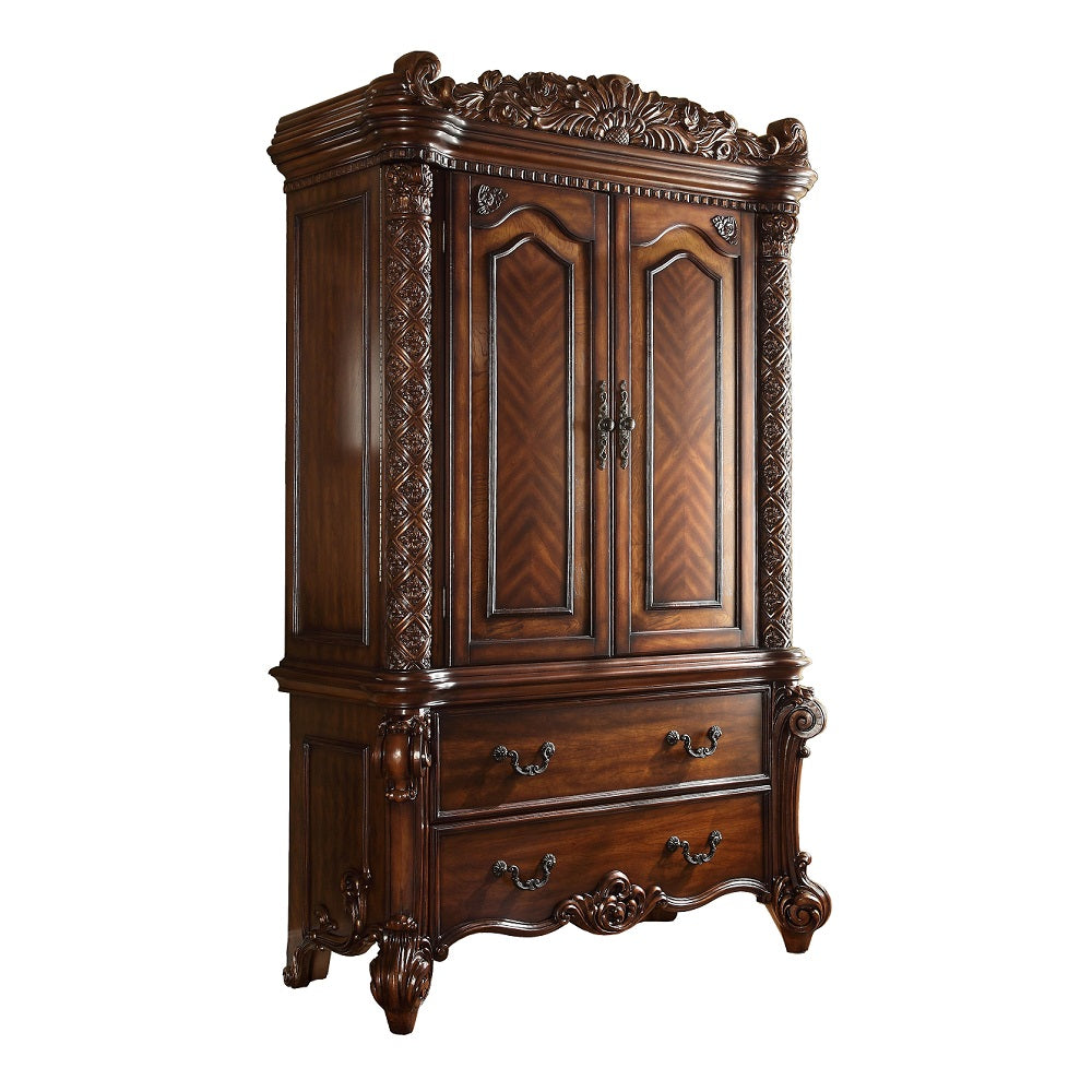 Acme - Vendome Wardrobe/Tv Armoire 22007 Cherry Finish