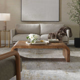 Carraway Burl Wood Coffee Table Woodtone - Light Brown by Uttermost - View 2