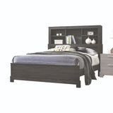 Acme - Lantha EK Bed 22027EK Gray Oak Finish