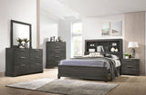 Acme - Lantha Queen Bed 22030Q Gray Oak Finish