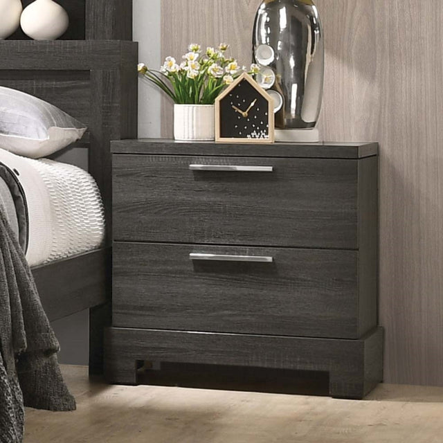 Acme - Lantha Nightstand 22033 Gray Oak Finish