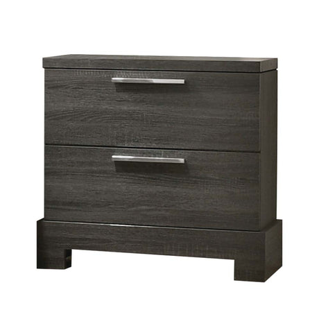 Acme - Lantha Nightstand 22033 Gray Oak Finish