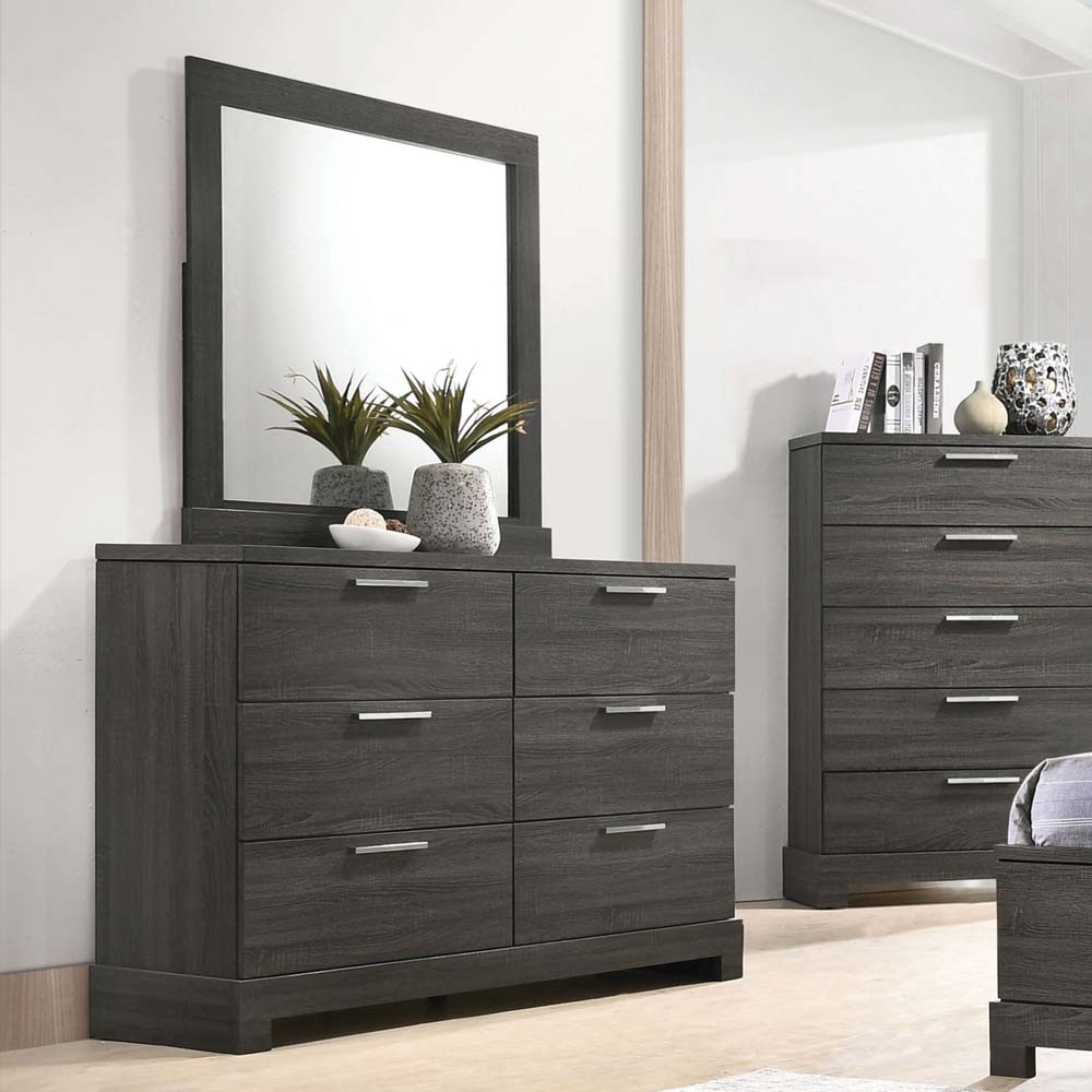 Acme - Lantha Dresser 22035 Gray Oak Finish