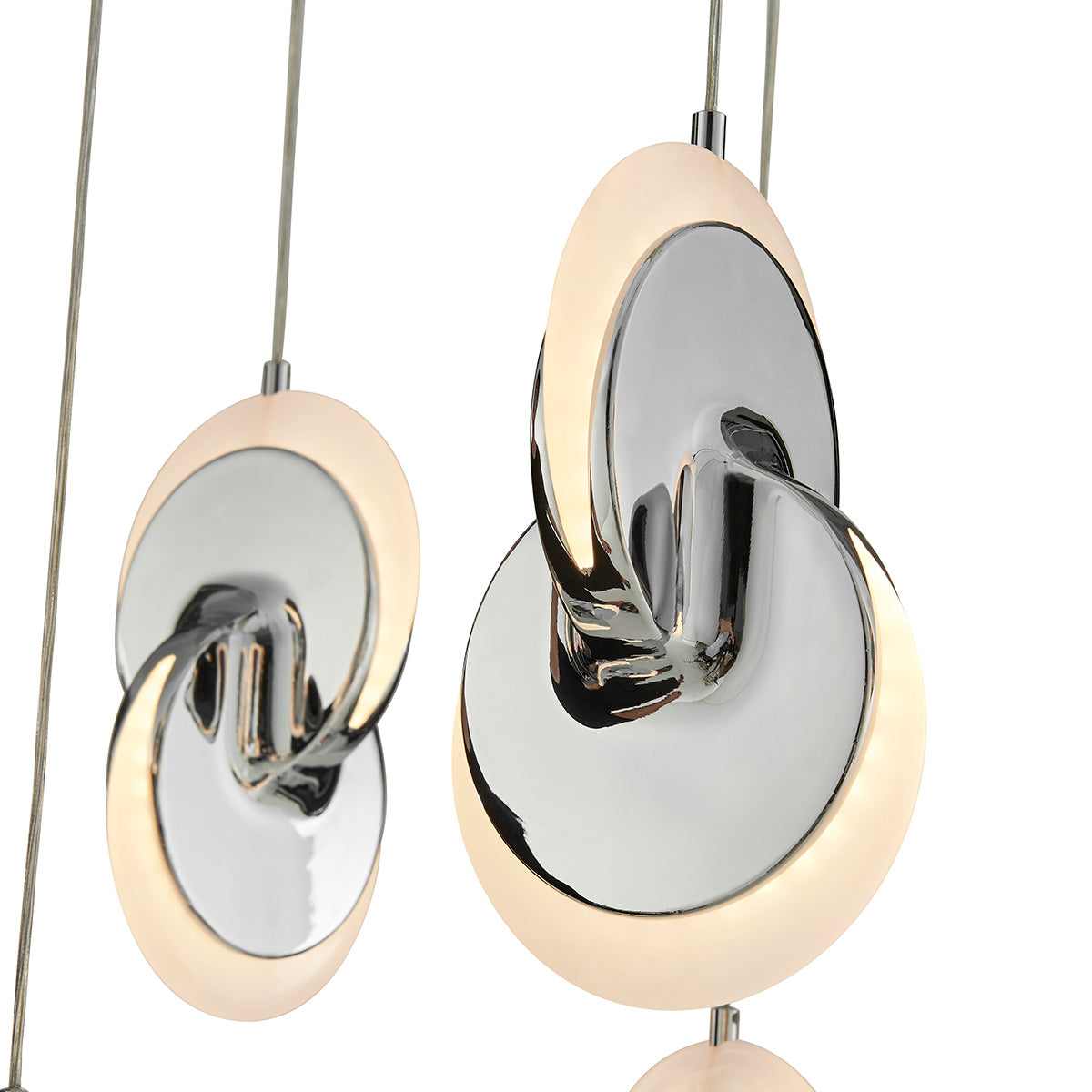 Deuterium Rectangular Chandelier // Chrome  | Finesse - Home Elegance USA