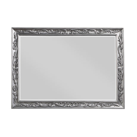 Acme - Leonora Mirror 22144 Vintage Platinum