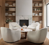 Eleana Round Coffee Table Medium Wood - Beige / Dark Brown by Hooker Furniture - View 5