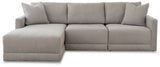 Ashley Shadow Katany 22201S3 3 - Piece Sectional with Chaise - Chenille - 22201S3 - Home Elegance USA - 1