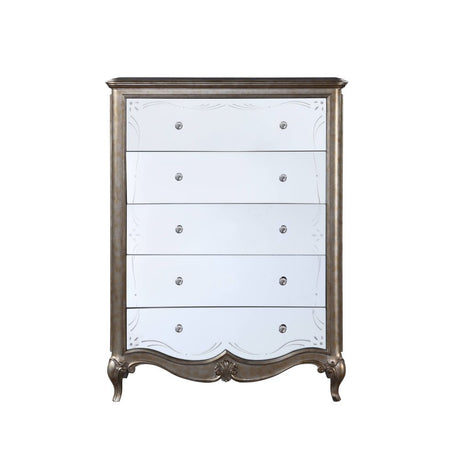 Acme - Esteban Chest 22206 Antique Champagne Finish