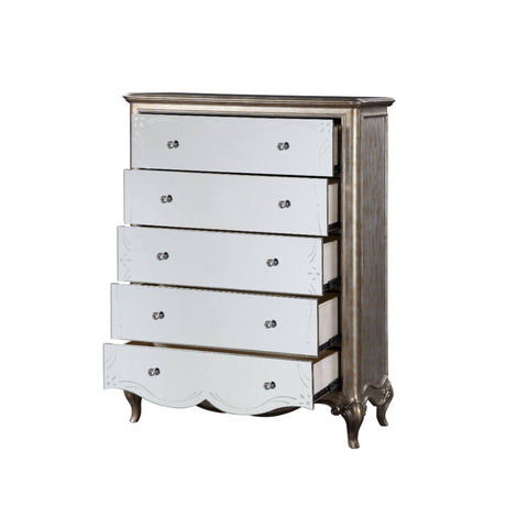 Acme - Esteban Chest 22206 Antique Champagne Finish