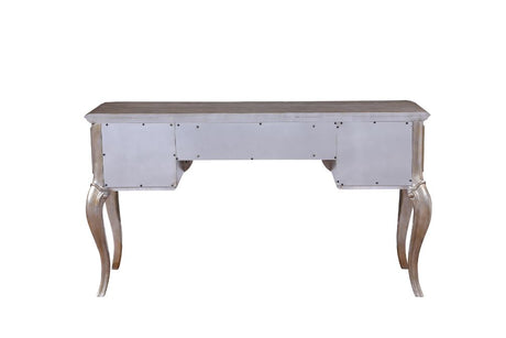 Acme - Esteban Vanity Desk 22209 Mirrored & Antique Champagne Finish