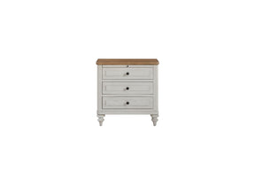 3 Drawer Nightstand with USB - Cement and Sand