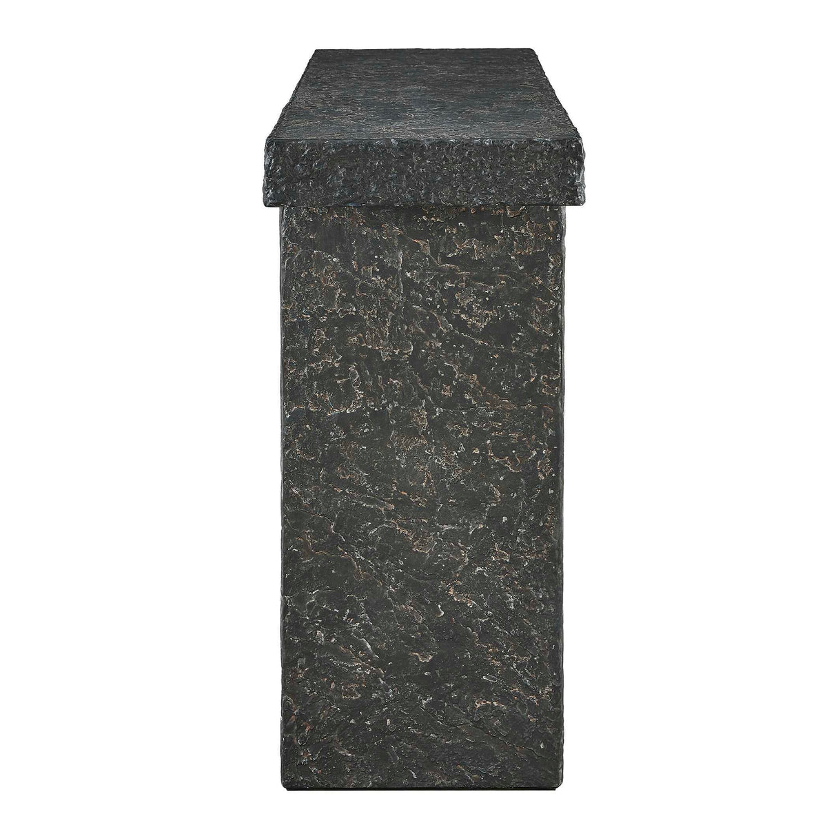 Hagan Indoor-Outdoor Console Table Slate - Black by Uttermost - View 5