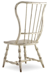 Sanctuary Spindle Back Side Chair - White by Hooker Furniture - View 4