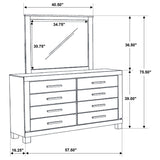 Dresser With Mirror - Woodmont 8-drawer Dresser with Mirror Rustic Golden Brown