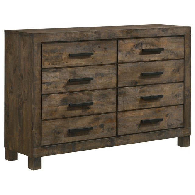 Dresser - Woodmont 8-drawer Dresser Rustic Golden Brown