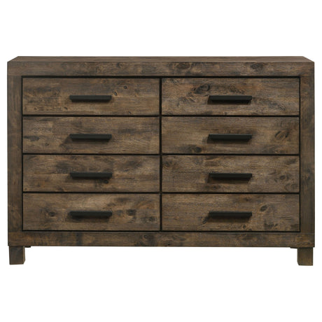 Dresser - Woodmont 8-drawer Dresser Rustic Golden Brown