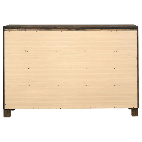 Dresser - Woodmont 8-drawer Dresser Rustic Golden Brown