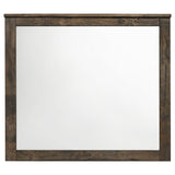 Dresser Mirror - Woodmont Rectangle Dresser Mirror Rustic Golden Brown