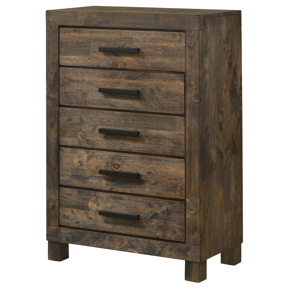 Chest - Woodmont 5-drawer Chest Rustic Golden Brown