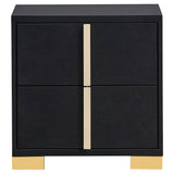 Nightstand - Marceline 2-drawer Nightstand Black