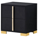 Nightstand - Marceline 2-drawer Nightstand Black