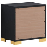 Nightstand - Marceline 2-drawer Nightstand Black