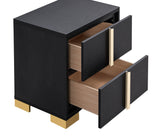 Nightstand - Marceline 2-drawer Nightstand Black