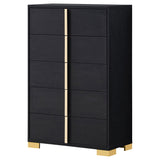 Chest - Marceline 5-drawer Chest Black