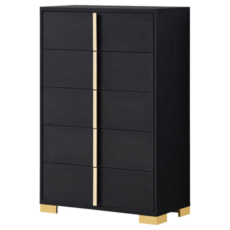 Chest - Marceline 5-drawer Chest Black
