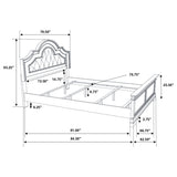 Eastern King Bed 4 Pc Set - Manchester 4-piece Eastern King Bedroom Set Wheat Brown