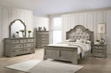 Eastern King Bed 5 Pc Set - Manchester 5-piece Eastern King Bedroom Set Wheat Brown