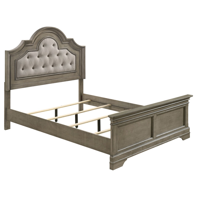 California King Bed - Manchester Wood California King Panel Bed Wheat Brown