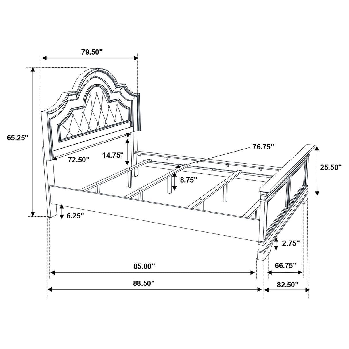 California King Bed - Manchester Wood California King Panel Bed Wheat Brown