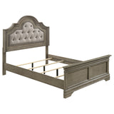 Queen Bed - Manchester Wood Queen Panel Bed Wheat Brown