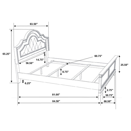 Queen Bed - Manchester Wood Queen Panel Bed Wheat Brown