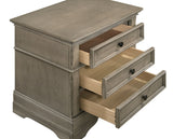 Nightstand - Manchester 3-drawer Nightstand Wheat