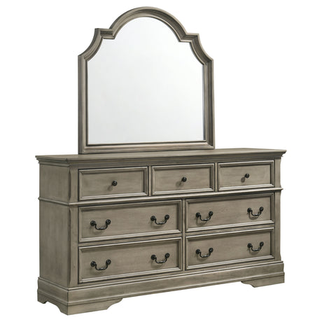 Dresser With Mirror - Manchester 7-drawer Dresser with Mirror Wheat