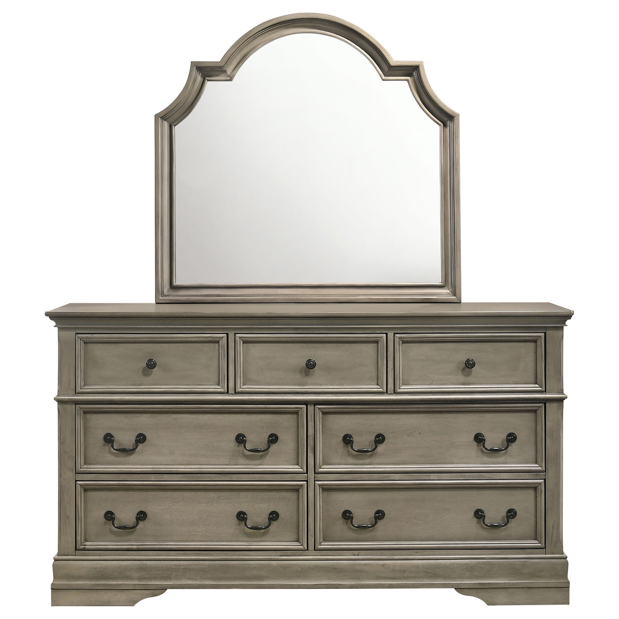 Dresser With Mirror - Manchester 7-drawer Dresser with Mirror Wheat